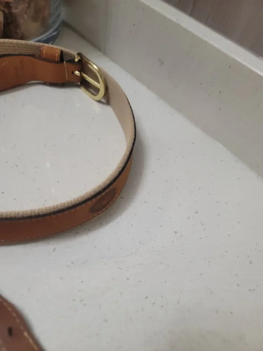 Zep Pro Leather Canvas Belt Embroidery Auburn Tigers Brown Men's 40 USA